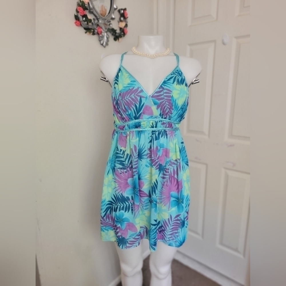elegant floral sleeping dress